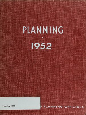 cover image of Planning 1952